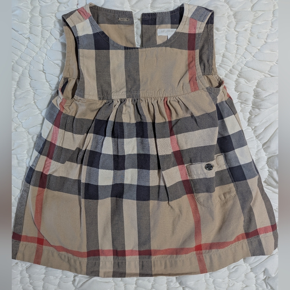 Burberry Beige and Red Plaid Garment